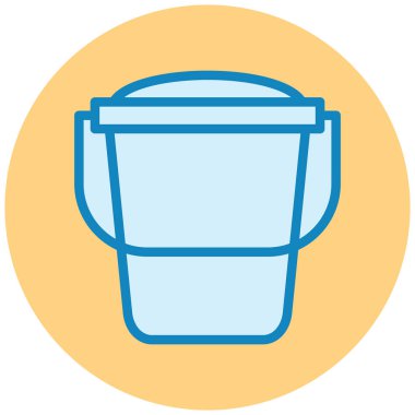 Kova. Web simgesi basit illüstrasyon