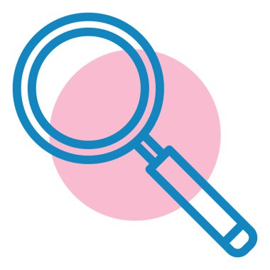 Arama simgesi vektör illüstrasyonu