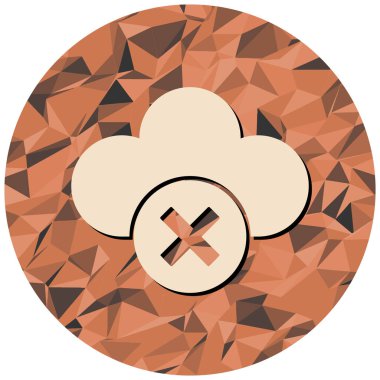 Bulut. Web simgesi basit tasarım