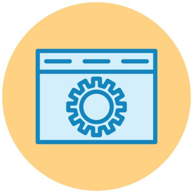 Ayarlama. Web simgesi basit illüstrasyon