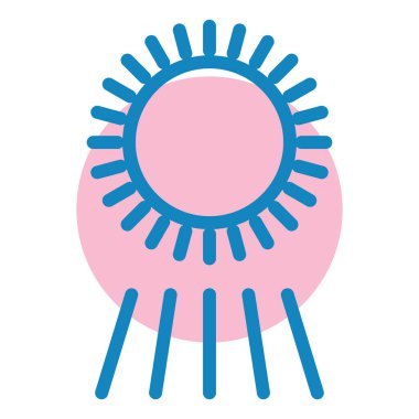 güzel çiçek vektör simgesi