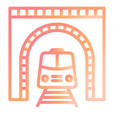 Tünel modern simge vektör illüstrasyonu 