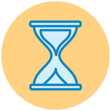 Kum saati. Web simgesi basit illüstrasyon
