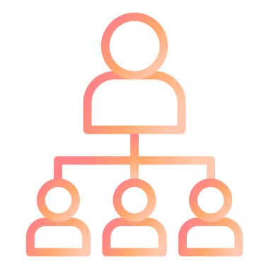 Denetmen modern simge vektör illüstrasyonu 