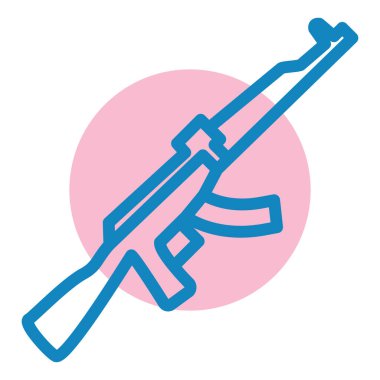 Silah. Web simgesi basit illüstrasyon