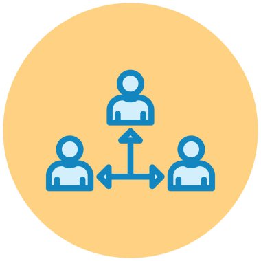 İş insanları vektör simgesi modern basit tasarım