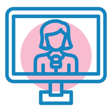 kullanıcı. Web simgesi basit illüstrasyon