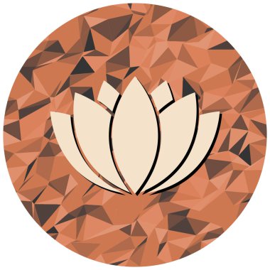 Güzel nilüfer çiçeği. vektör illüstrasyonu