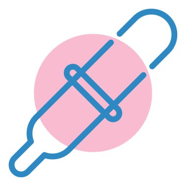 Şırınga. Web simgesi basit tasarım