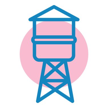 Su. Web simgesi basit illüstrasyon