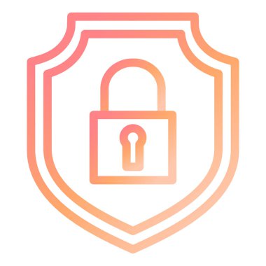 Güvenlik modern simge vektör illüstrasyonu 