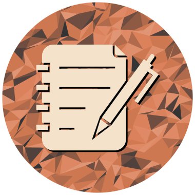 Kalem simgesi, vektör illüstrasyonu