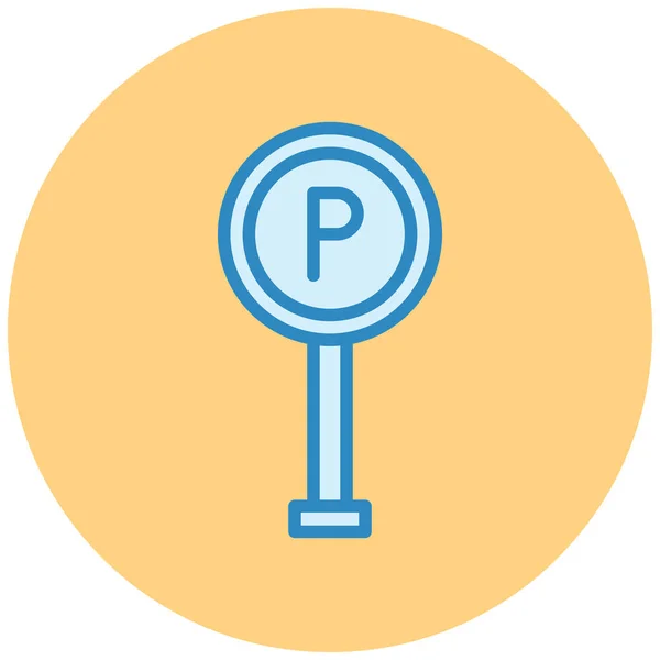 Parcheggio Web Icon Design Semplice — Vettoriale Stock