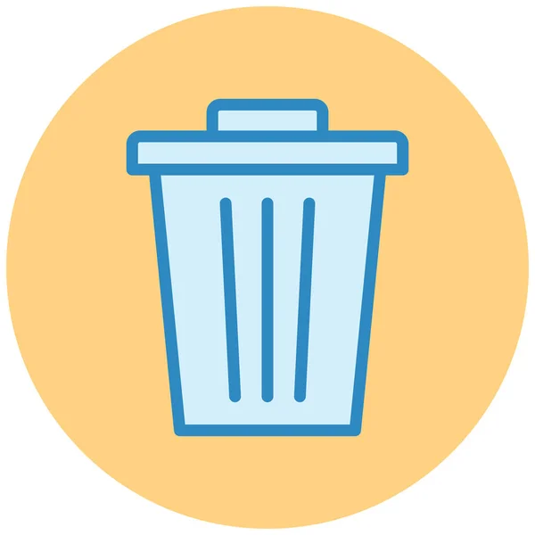 Trash Web Icon Simple Illustration — Stock Vector