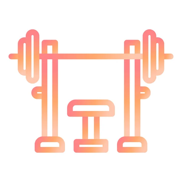 Bench Press Modern Icon Vector Illustration — стоковий вектор