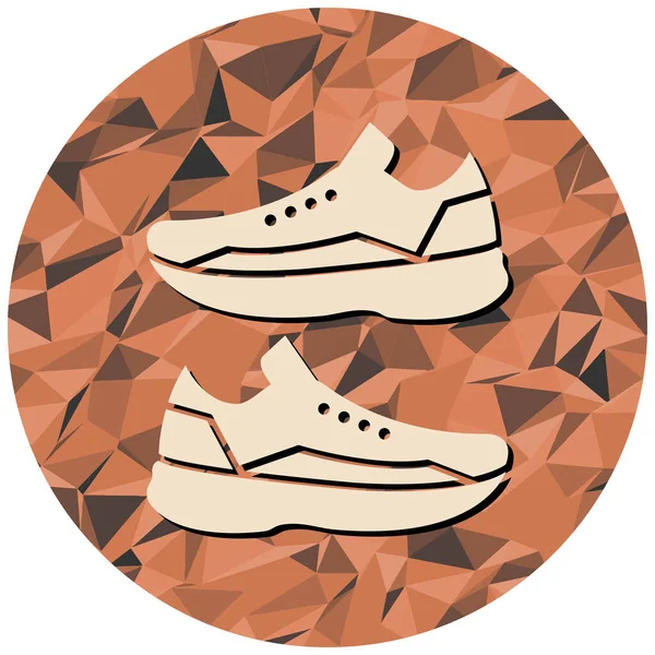 Ilustración Vectorial Icono Zapato Deportivo — Vector de stock