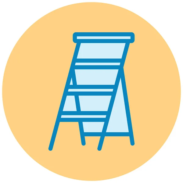 Escalera Icono Web Ilustración Simple — Vector de stock