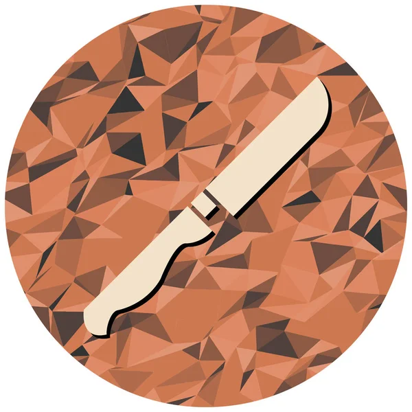 Tek bıçak simgesinin vektör illüstrasyonu