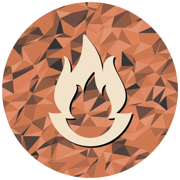 Fire Flame Icon Vector Illustration — Stock Vector