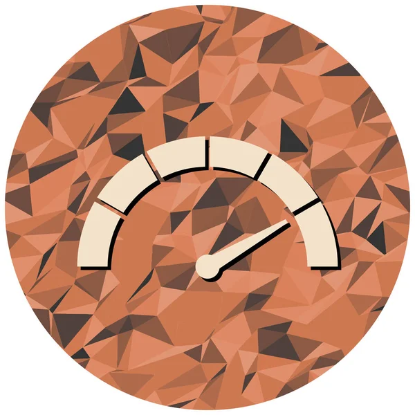 spedometer simgesi, vektör illüstrasyonu basit tasarım