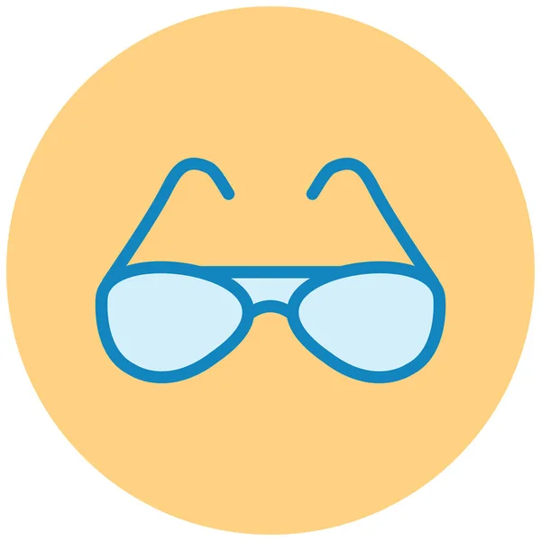 Brille Auf Web Symbol Einfache Illustration — Stockvektor