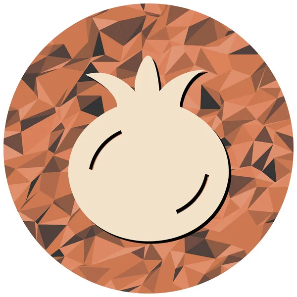 varnet meyve simgesi, vektör illüstrasyonu basit tasarım