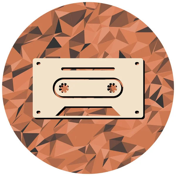 kaset ikonu. vektör illüstrasyonu