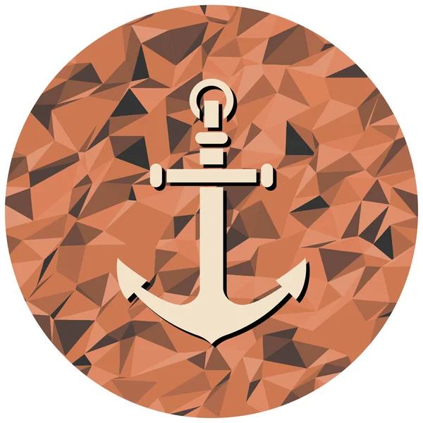 beyaz arkaplanda izole edilmiş çapa simgesi vektörü