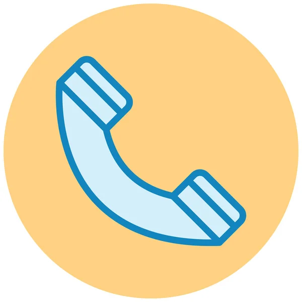 Telefon Web Symbol Einfache Illustration — Stockvektor