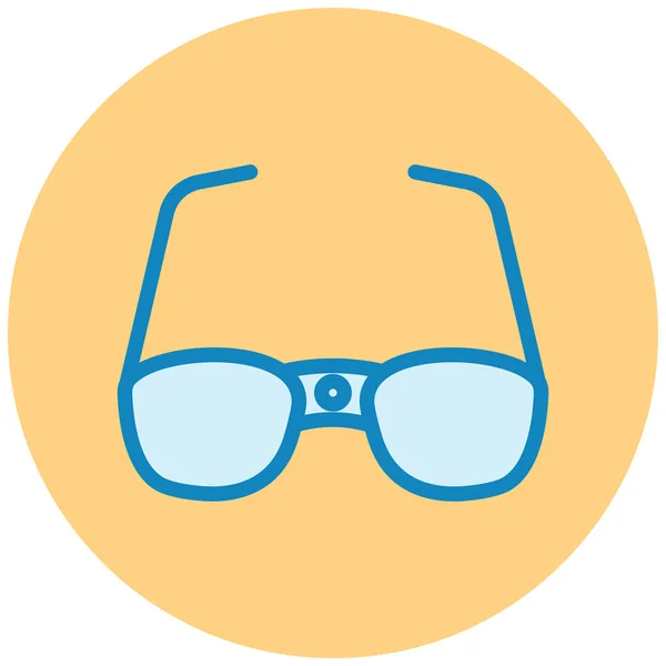 Gafas Icono Web Ilustración Simple — Vector de stock