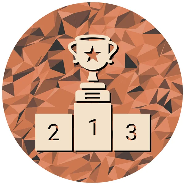 Kupa ikonu. vektör illüstrasyonu