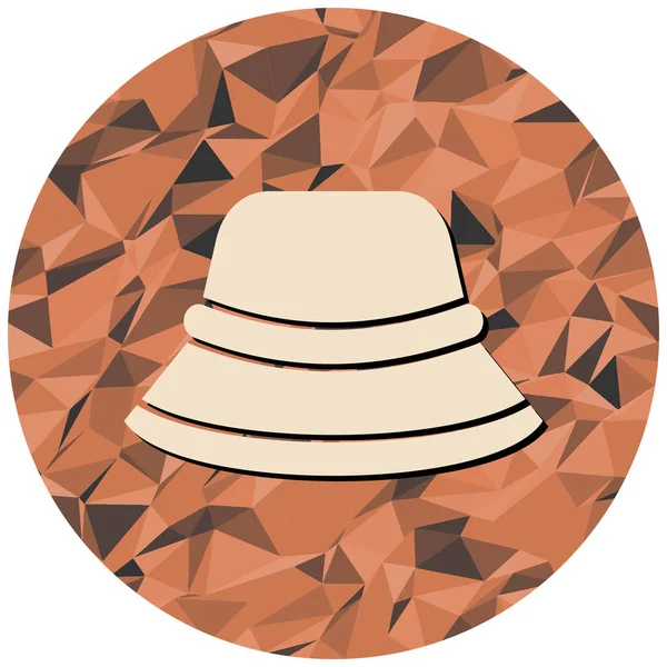 Şapka simgesi vektör illüstrasyonu