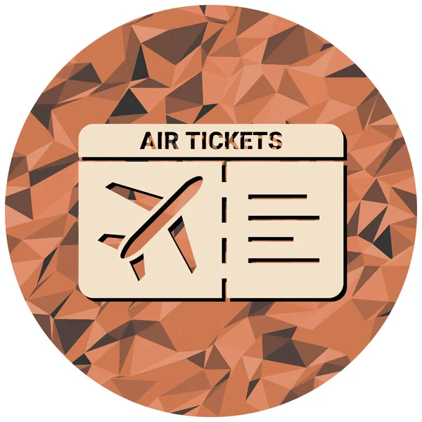Air Ticket Icon Vector Illustration — стоковый вектор