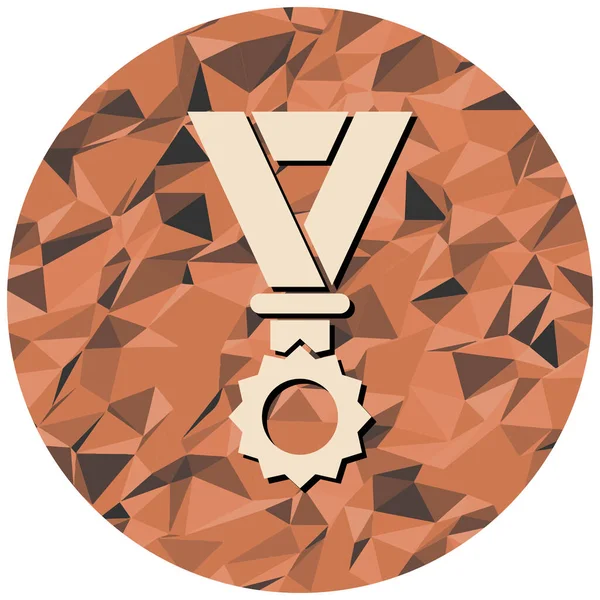 Madalya ikonu. Düz dizayn. vektör illüstrasyonu.