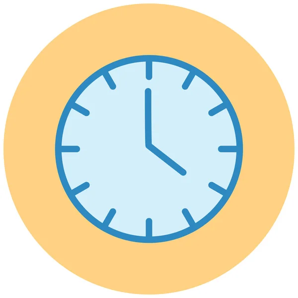 Reloj Icono Web Ilustración Simple — Archivo Imágenes Vectoriales