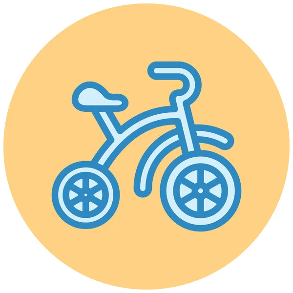 Fahrrad Web Symbol Einfache Illustration — Stockvektor