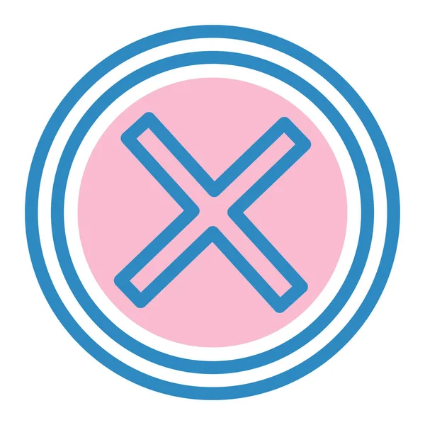 İptal et. Web simgesi basit illüstrasyon