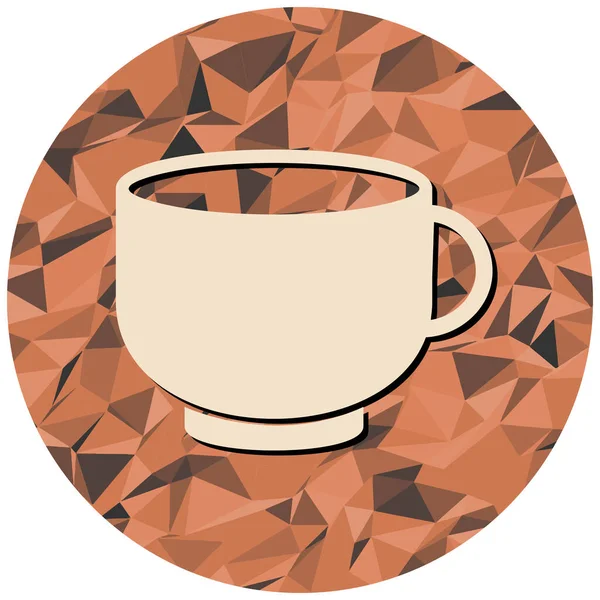 Coffee Cup Icon Flat Illustration Tea Mug Vector Icons Web — Stock Vector