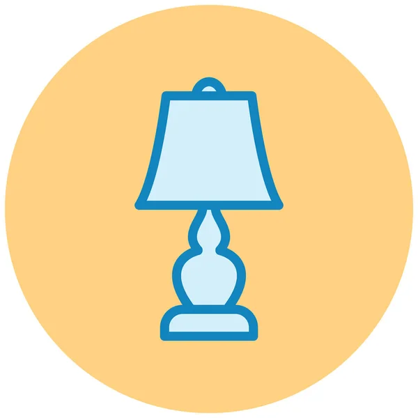 Lampada Web Icon Design Semplice — Vettoriale Stock