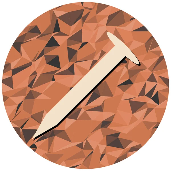 Kırmızı ve beyaz üçgenin vektör çizimi