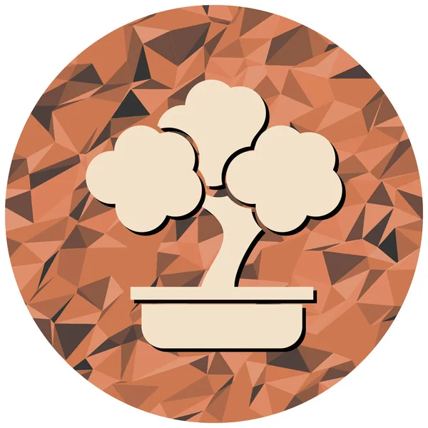 Ağaç. Web simgesi basit illüstrasyon