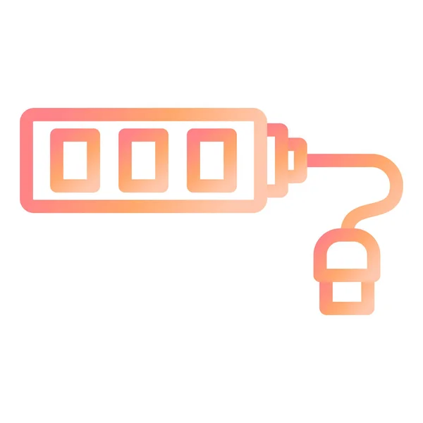 Usb Hubs Web Symbol Einfache Illustration — Stockvektor