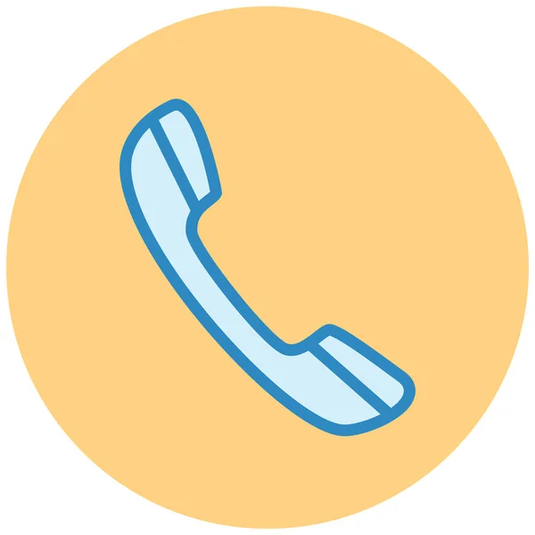 Telefoon Web Icoon Eenvoudige Illustratie — Stockvector