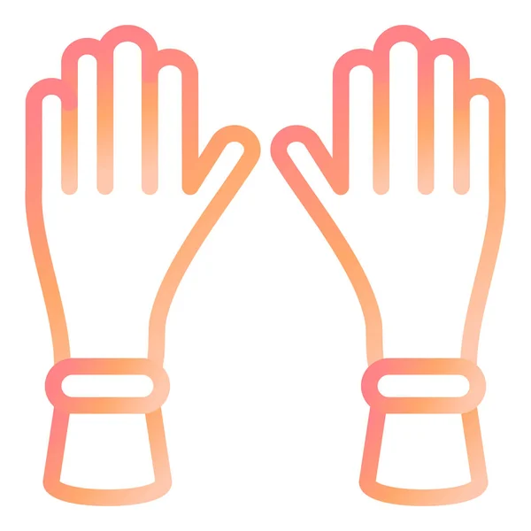 Küchenhandschuhe Moderne Icon Vektor Illustration — Stockvektor