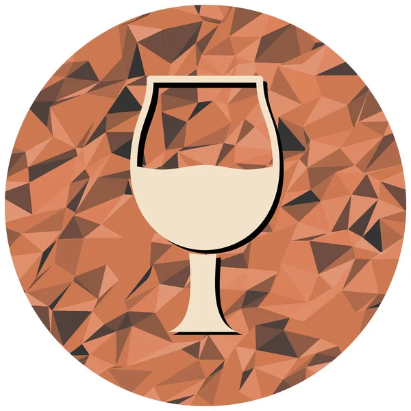 Wine Glass Icon Vector Illustration — Stock Vector