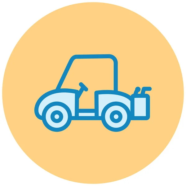 Tractor Ícone Web Ilustração Simples —  Vetores de Stock