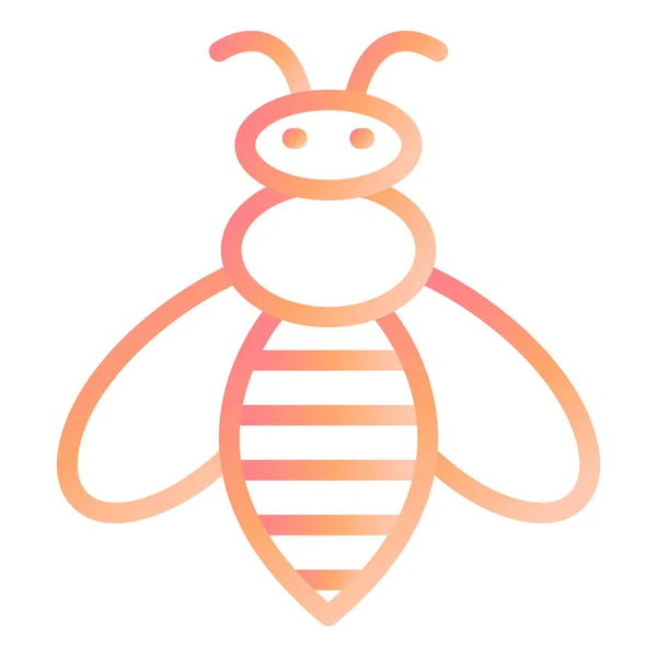 Abeja Icono Web Ilustración Simple — Archivo Imágenes Vectoriales