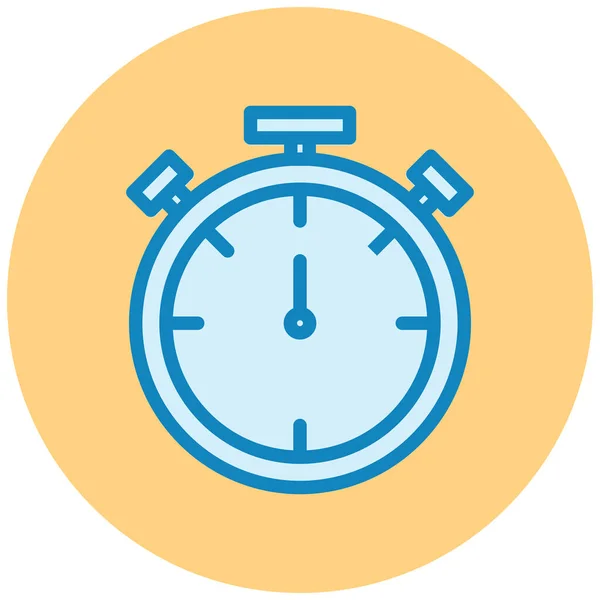 Stopwatch Web Icoon Eenvoudige Illustratie — Stockvector