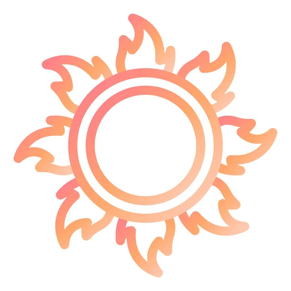 Ring Fire Modern Icon Vector Illustration — 스톡 벡터