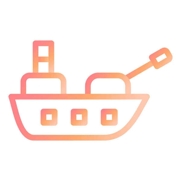 Ship Modern Icon Vector Illustration — Stock Vector